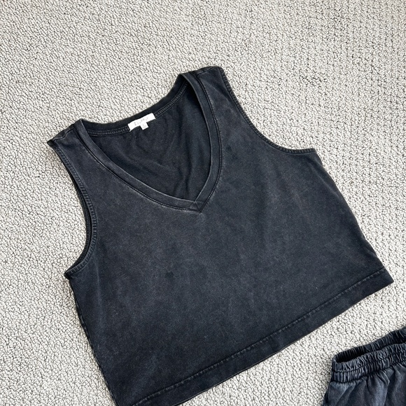 Set Z SUPPLY Scout Jersey Wide Leg Cropped Pant & Sloane Cropped Tank Top small - Picture 6 of 7